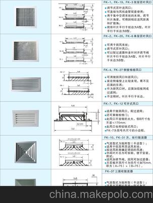 加工制作烤漆鋁合金進風口,出風口散流器圖片,加工制作烤漆鋁合金進風口,出風口散流器圖片大全,新區錦騰通風設備經營部-